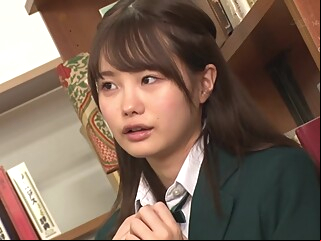 Ruka Inaba And Ichika Matsumoto - Groping And Pleasure In The Sch**l Library asian big tits censored video